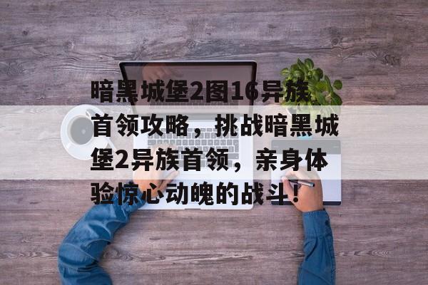 暗黑城堡2图16异族首领攻略，挑战暗黑城堡2异族首领，亲身体验惊心动魄的战斗！