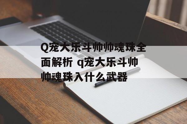 Q宠大乐斗帅帅魂珠全面解析 q宠大乐斗帅帅魂珠入什么武器