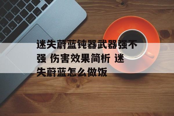 迷失蔚蓝钝器武器强不强 伤害效果简析 迷失蔚蓝怎么做饭