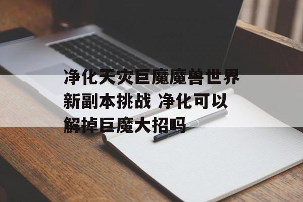 净化天灾巨魔魔兽世界新副本挑战 净化可以解掉巨魔大招吗
