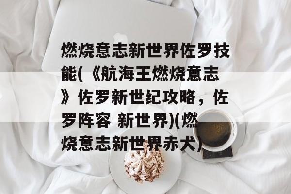 燃烧意志新世界佐罗技能(《航海王燃烧意志》佐罗新世纪攻略,佐罗阵容 新世界)(燃烧意志新世界赤犬)